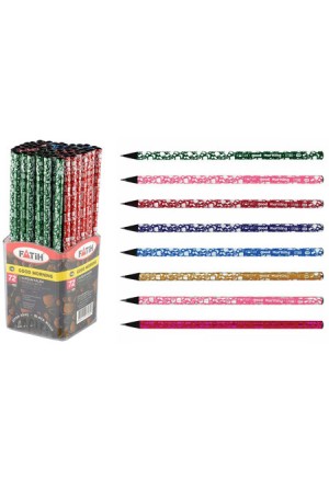 PENCIL PENSAN BLACK WOOD HB WITHOUT RUBBER GOOD MORNING 6COLOURS